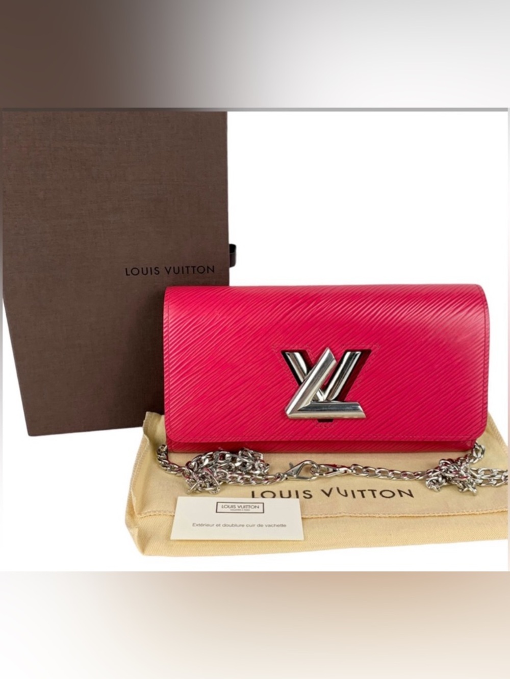 Authentic Louis Vuitton Pink Epi Twist Wallet